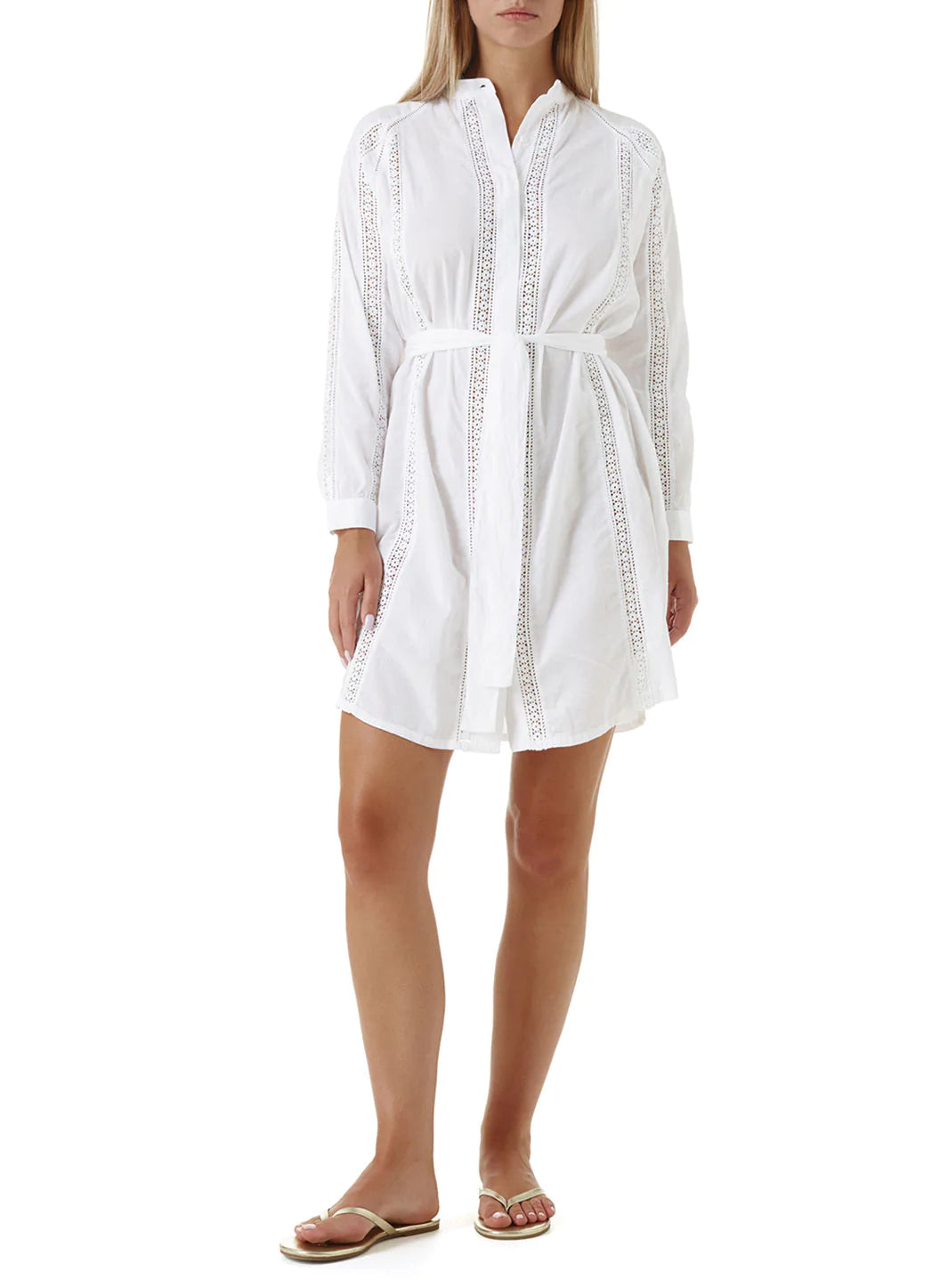 Melissa Odabash Emily White Short Shirt Dress Official Website