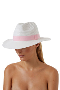Fedora White Rose