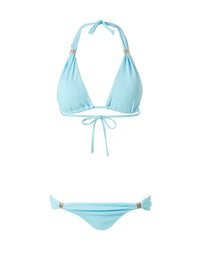Grenada Ribbed Celeste Bikini Bottom