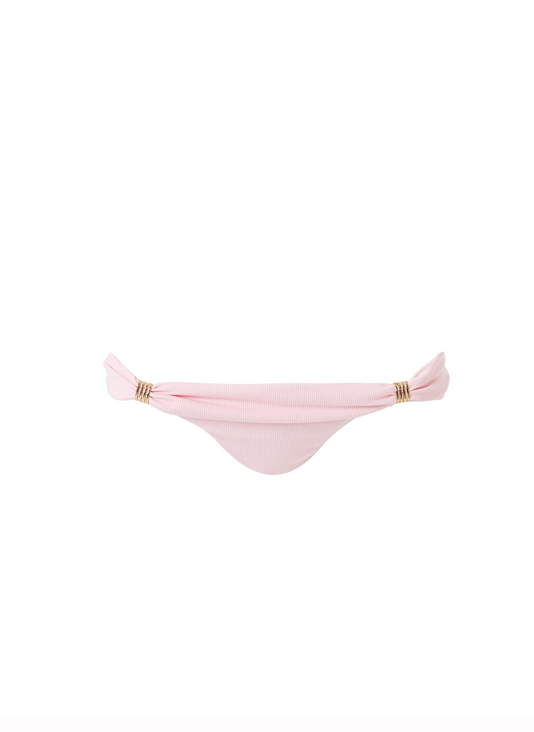 Grenada Ribbed Blush Bikini Bottom Cutout 