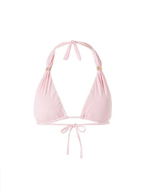 Grenada Ribbed Blush Bikini Top Cutout 