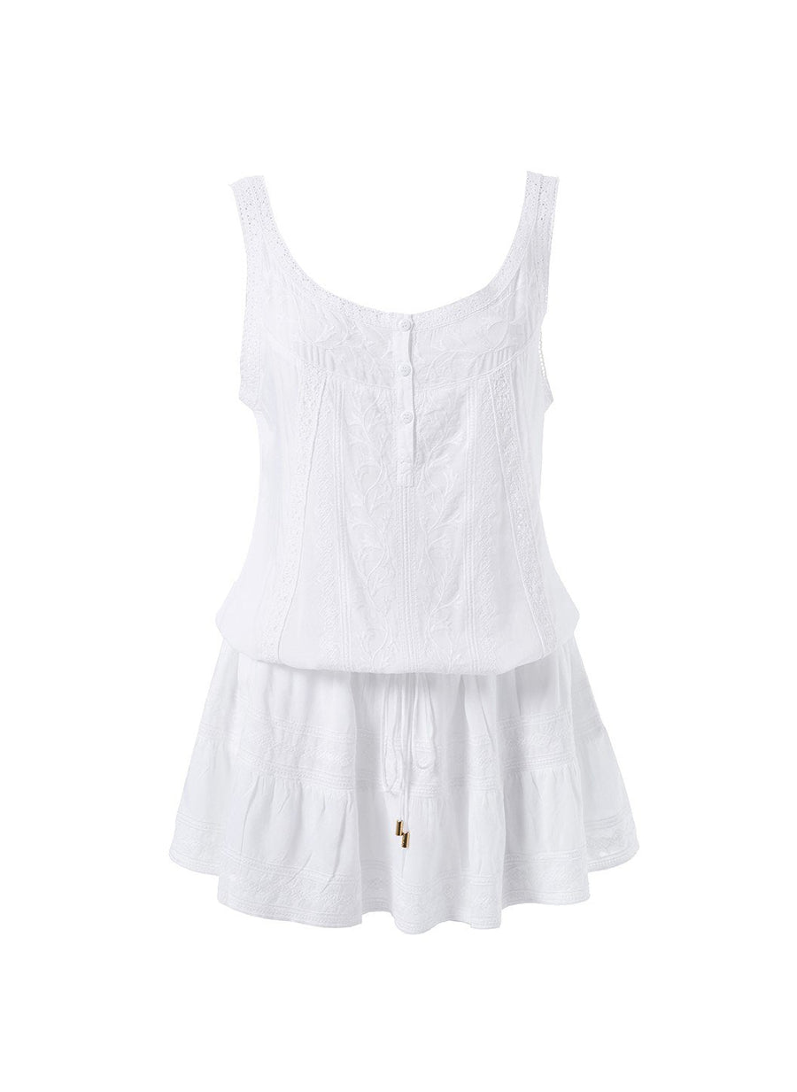 Jaz White Short Dress