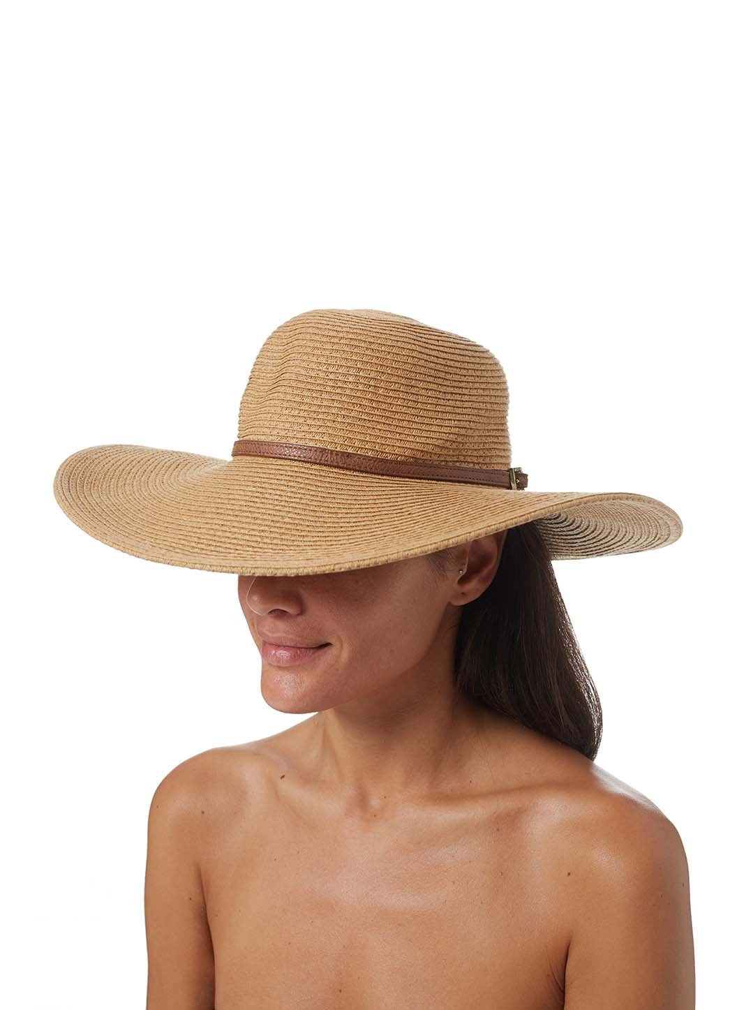Jemima Beige Tan Hat Model 