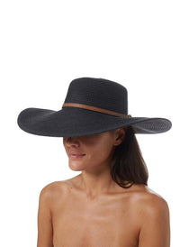 Jemima Black Tan Hat Model 