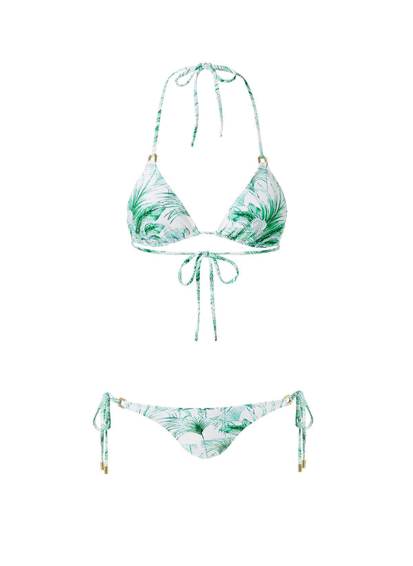 Melissa Odabash Key West Palm Triangle Tie Side Bikini | Official Website