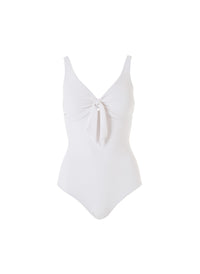 lisbon white pique swimsuit 