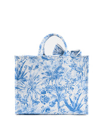 Dee Blue Tropical Tote Bag