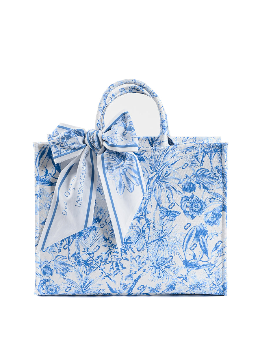 Dee Blue Tropical Tote Bag