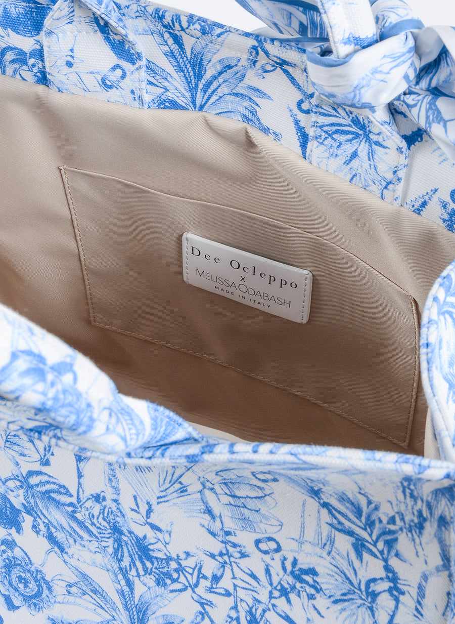 Dee Blue Tropical Tote Bag