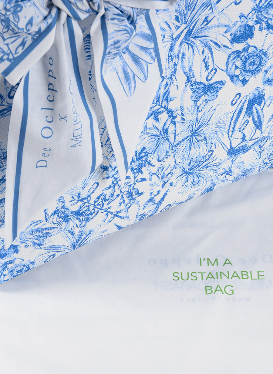 Dee Blue Tropical Tote Bag