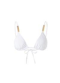 Maldives White Bikini Top