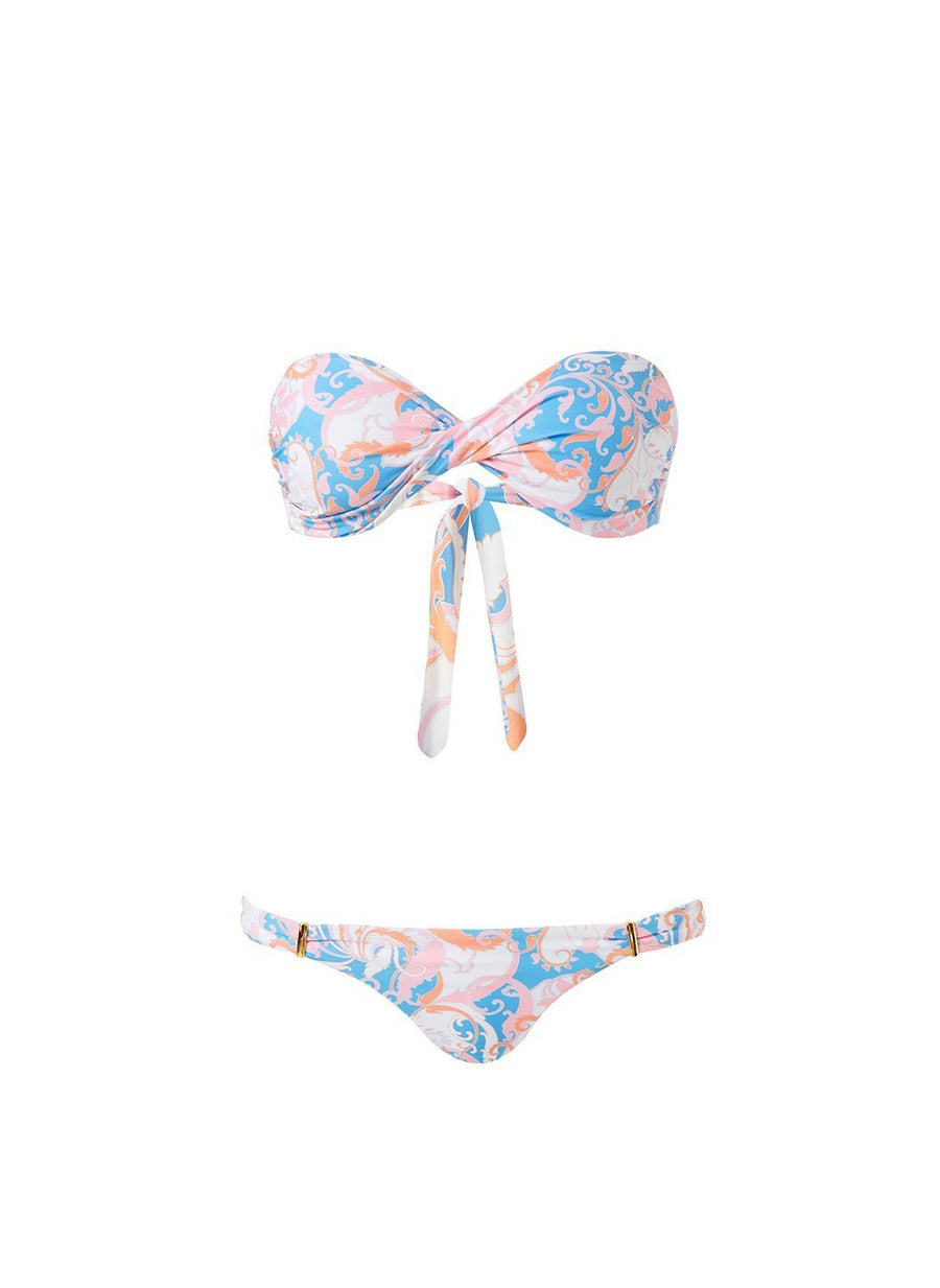 Martinique Baroque Blush Bikini Cutout 