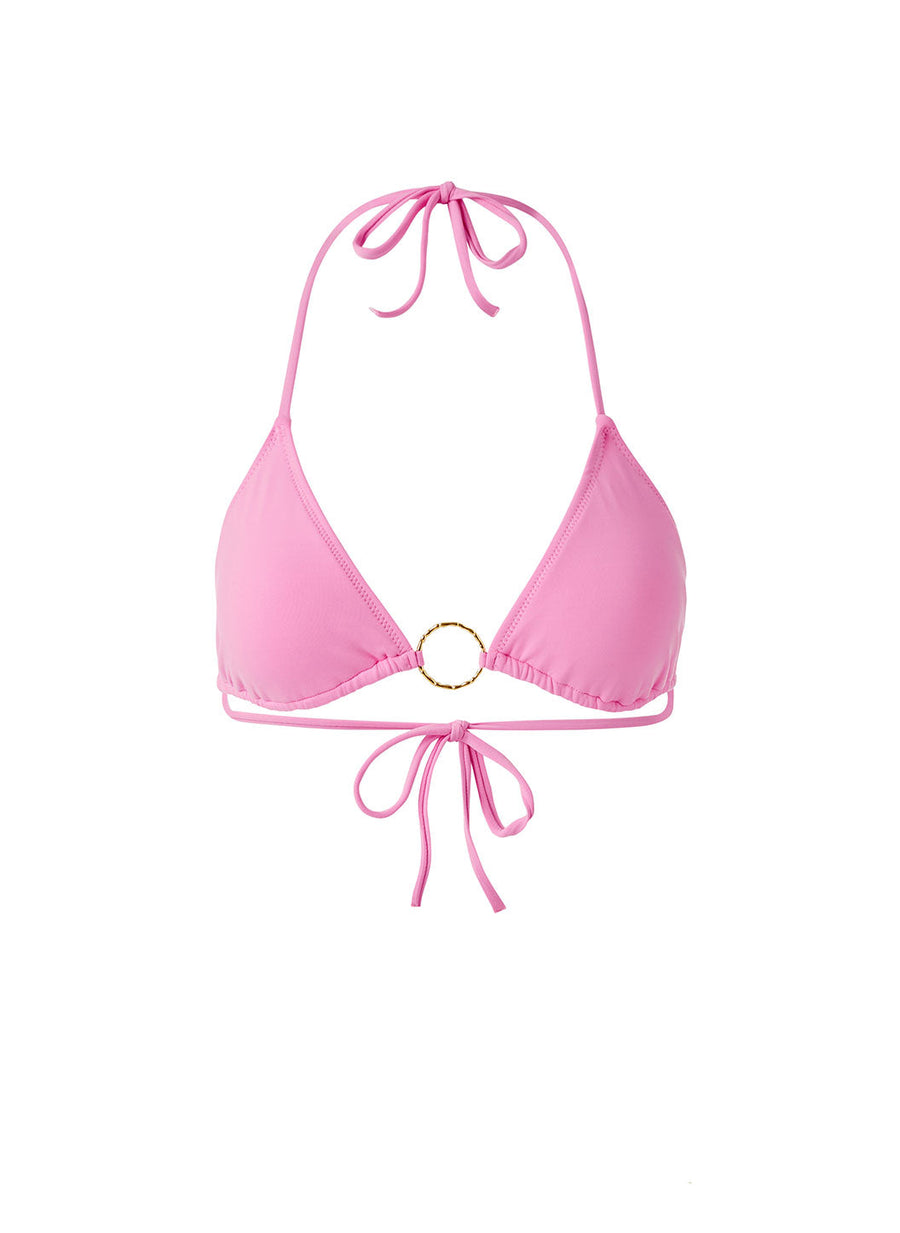 Maya Bikini Top by Miss Mandalay, Pink Mix