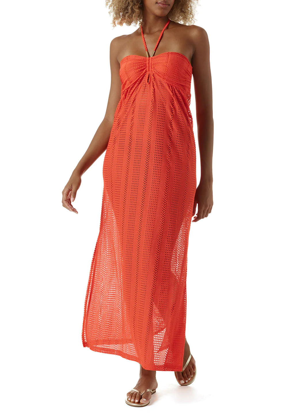 Mila Apricot Dress Model 2023 F  