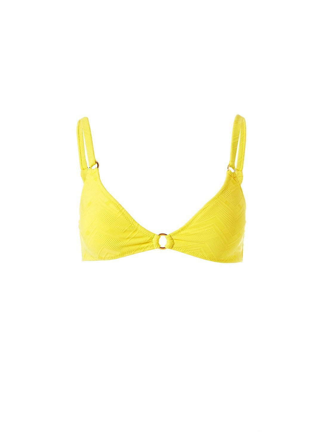 Montenegro Lemon Zigzag Bikini Top Cutout 