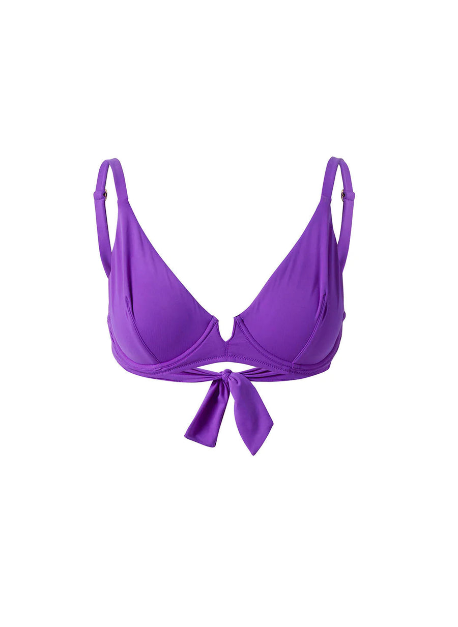 Palm Beach Violet Bikini Top
