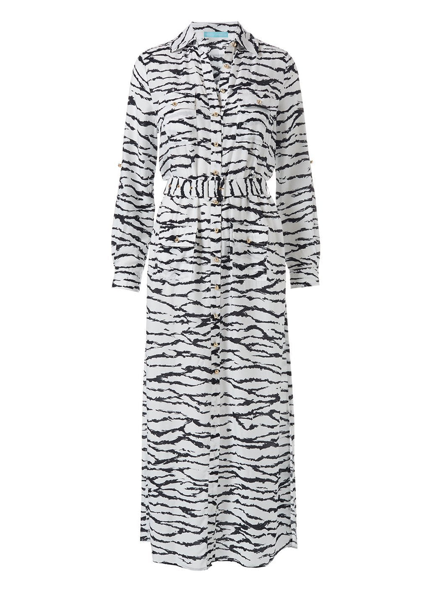 Peggy Tiger Print Dress