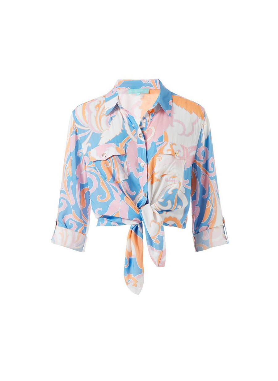 Robyn Baroque Blush Shirt Cutout 