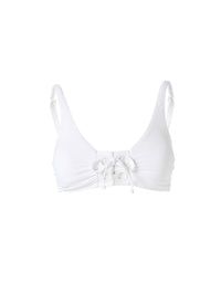 Salvador White Bikini Top Cutout 