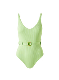 St_Tropez_Lime_Ribbed_Swimsuit_Cutout