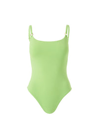 Tosca Lime Swimsuit Cutout 