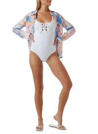 Tulum White Swimsuit