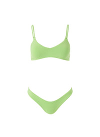 Vienna Lime Bikini Top
