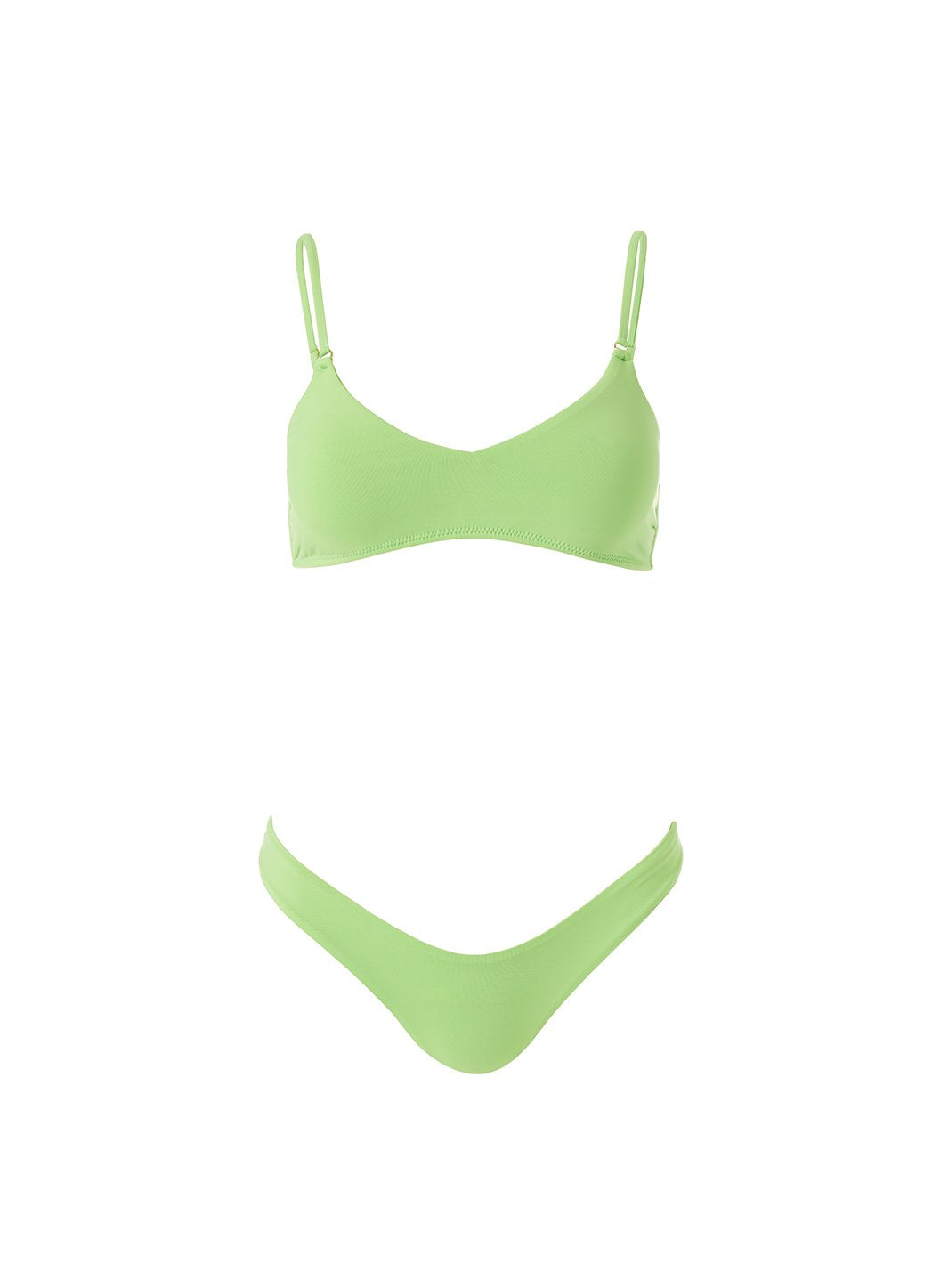 Vienna Lime Bikini Top
