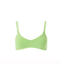 Vienna Lime Bikini Top Cutout 