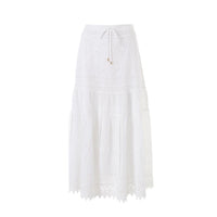 Alessia White Maxi Skirt