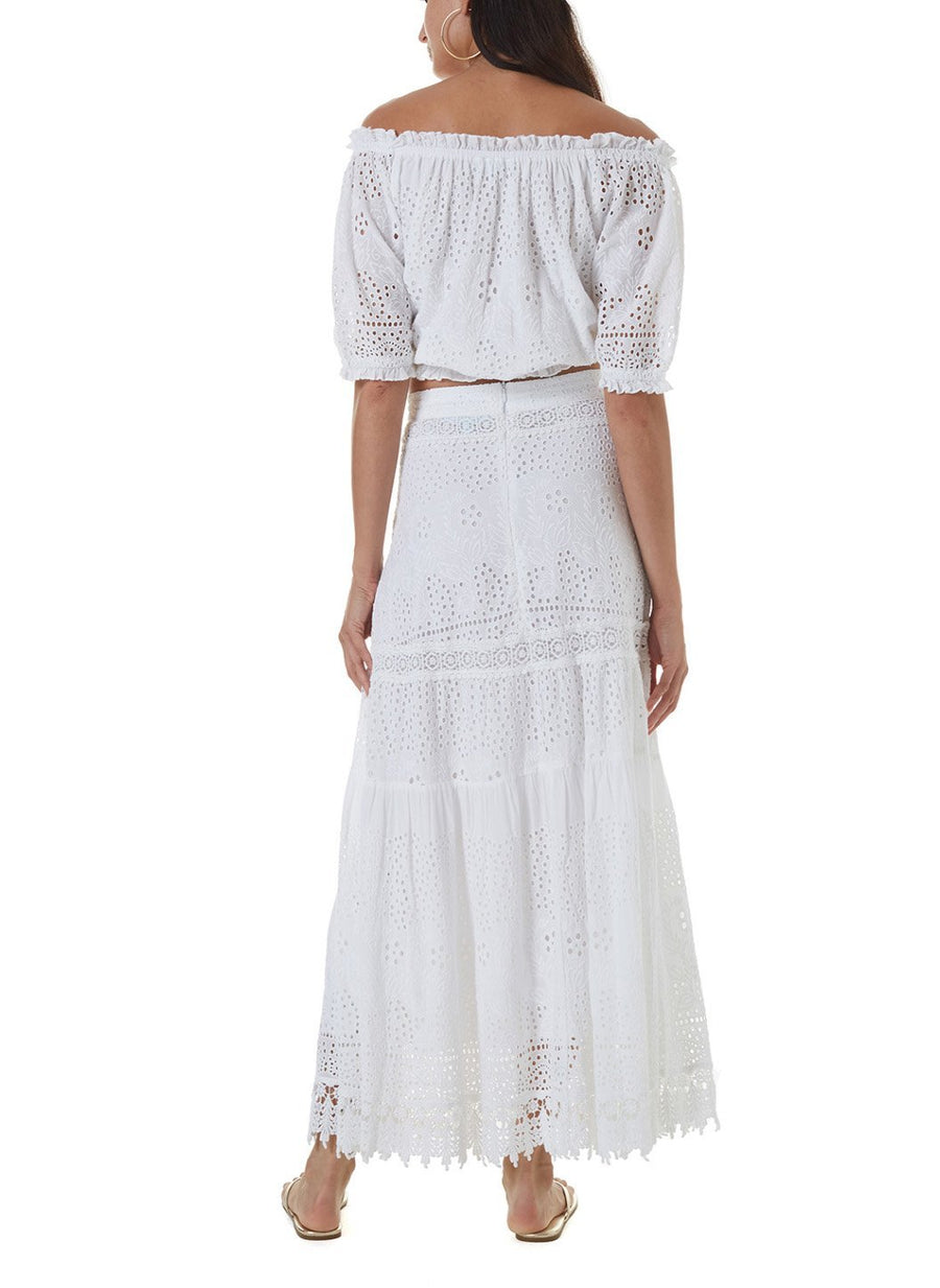 alessia white maxi skirt 