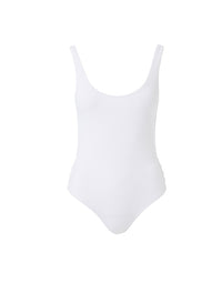 antibes white pique overtheshoulder popper onepiece swimsuit 2019