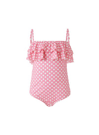 Baby Ivy Pink Polka Dot Swimsuit