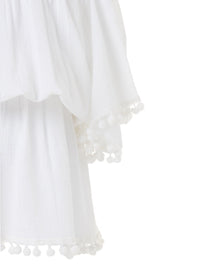 Baby Michelle White Off the Shoulder Beach Dress - FINAL SALE
