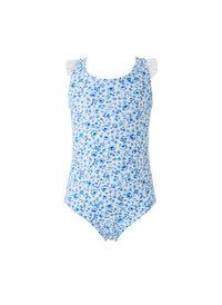 Baby Milly Blue Flowers Swimsuit