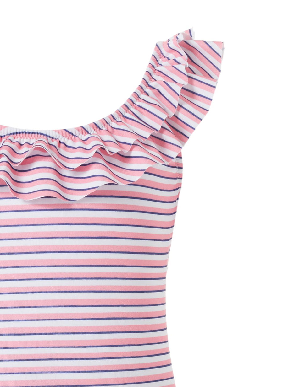 Baby Missy Pink Stripe One Piece Swimsuit - FINAL SALE