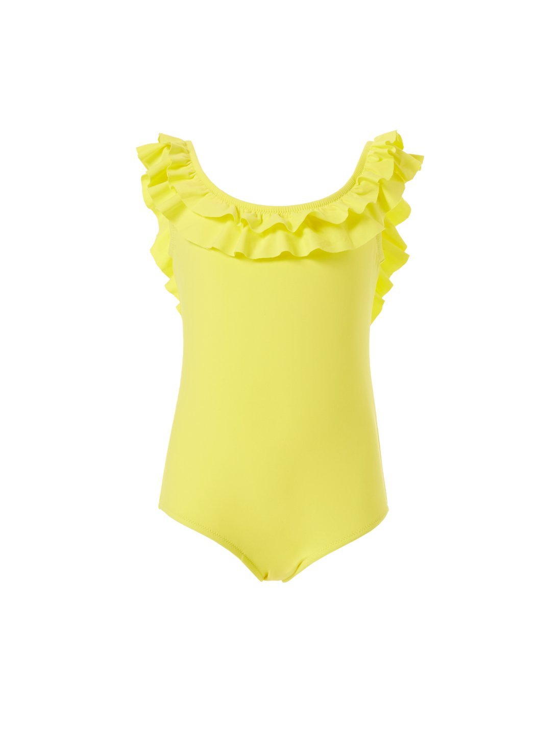 baby missy yellow over the shoulder frill onepiece swimsuit 2019