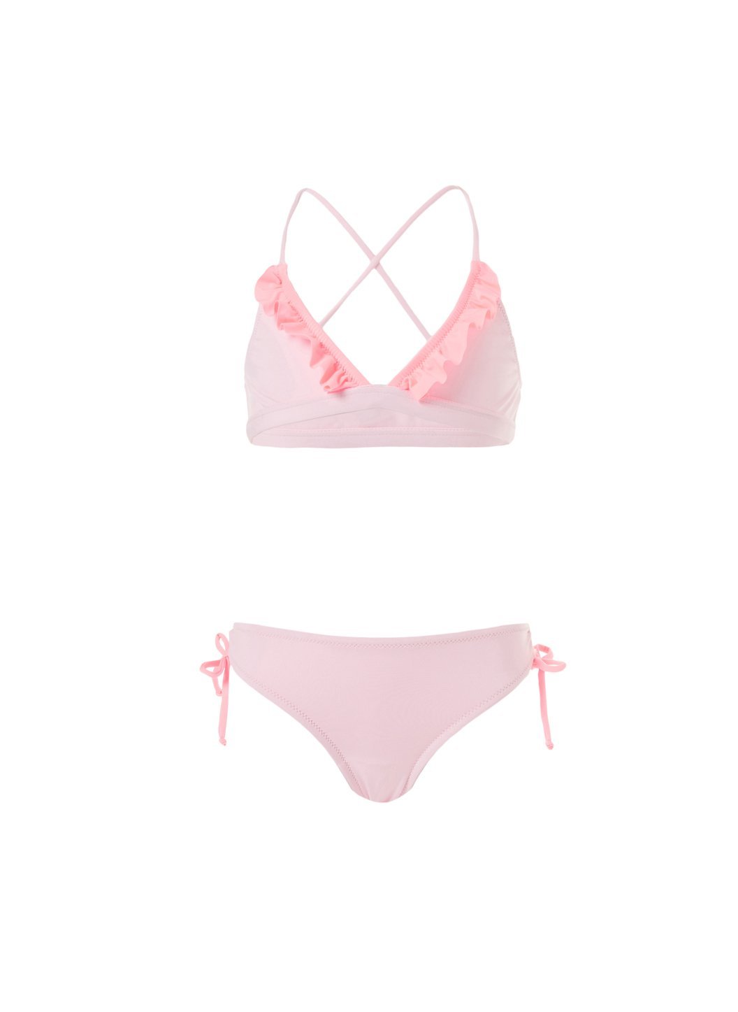 baby new york pale pink neon triangle bikini 2019