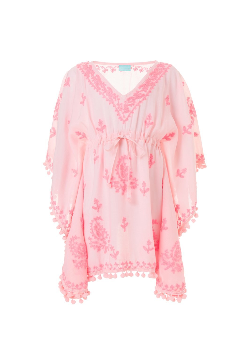 Melissa Odabash Baby Sharize Pale Pink/Neon Kaftan | Official Website