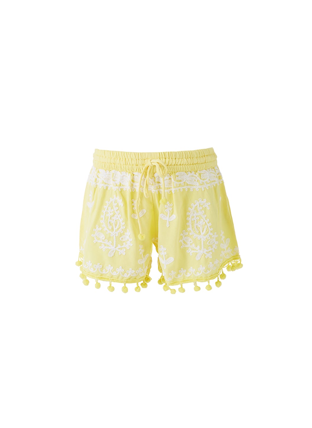 Baby Sienna White/Yellow Shorts