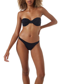 barbados black underwired cup bandeau bikini model_P