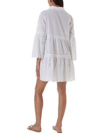 becky white midi kaftan 