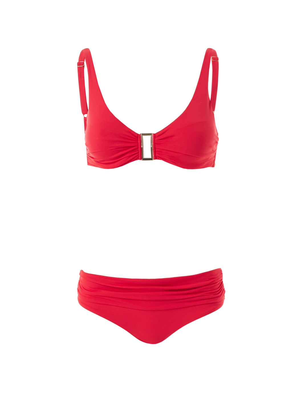 Belair Red Over The Shoulder Supportive Bikini