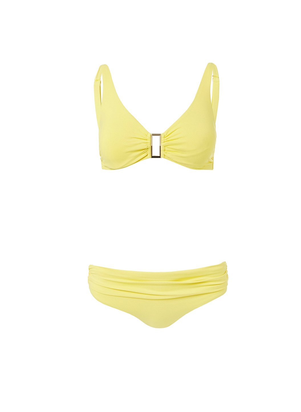 Belair Yellow Over The Shoulder Supportive Bikini