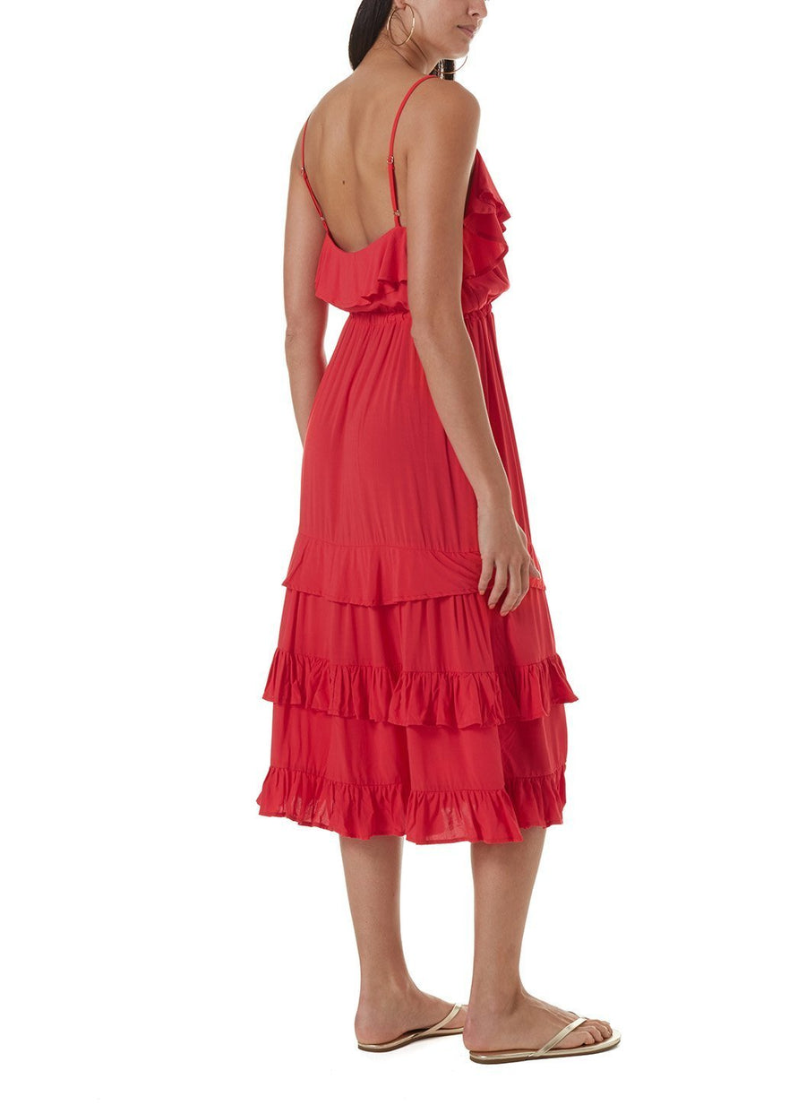 bethan red short dress 