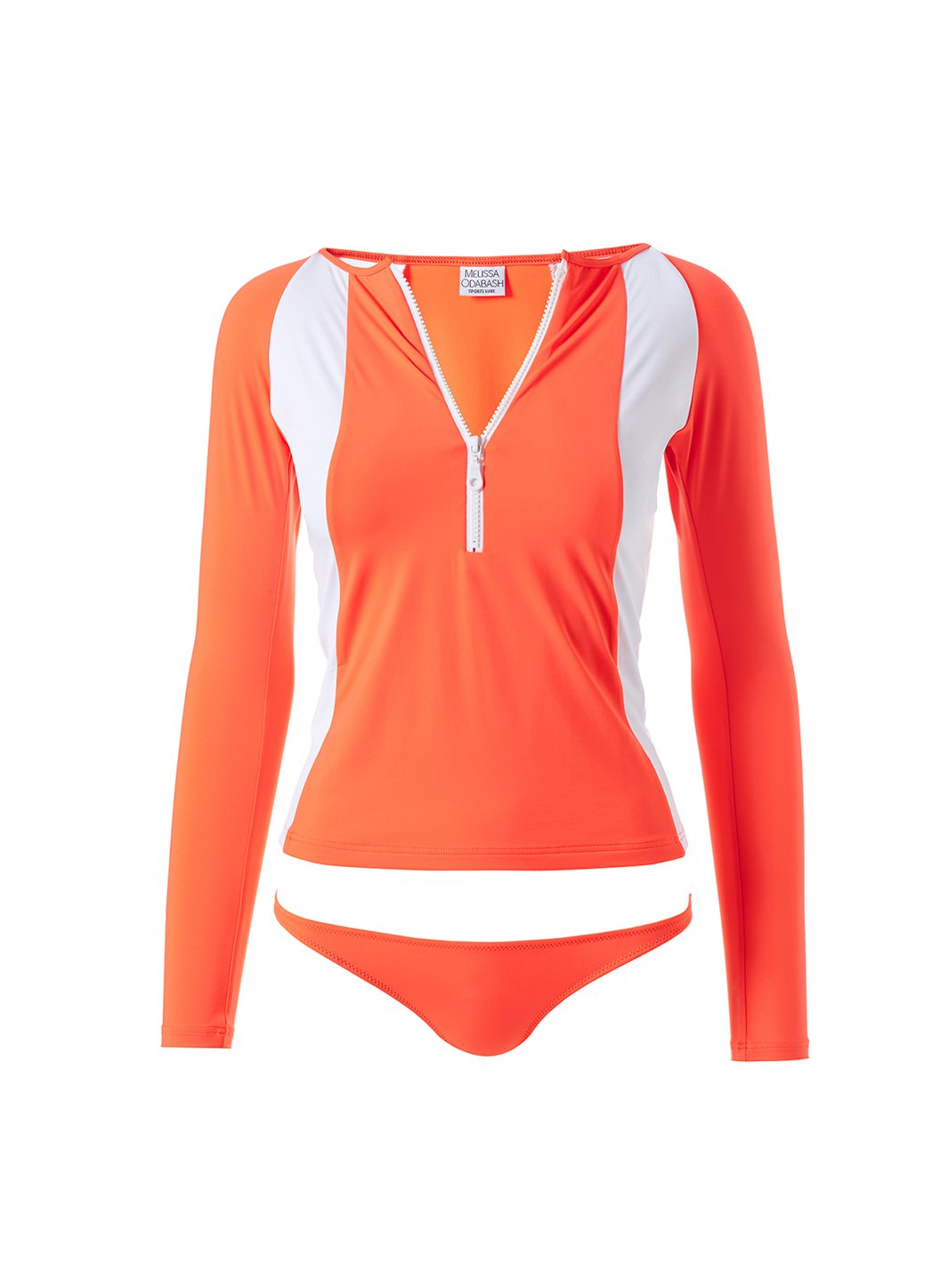 Orange long sale sleeve bikini