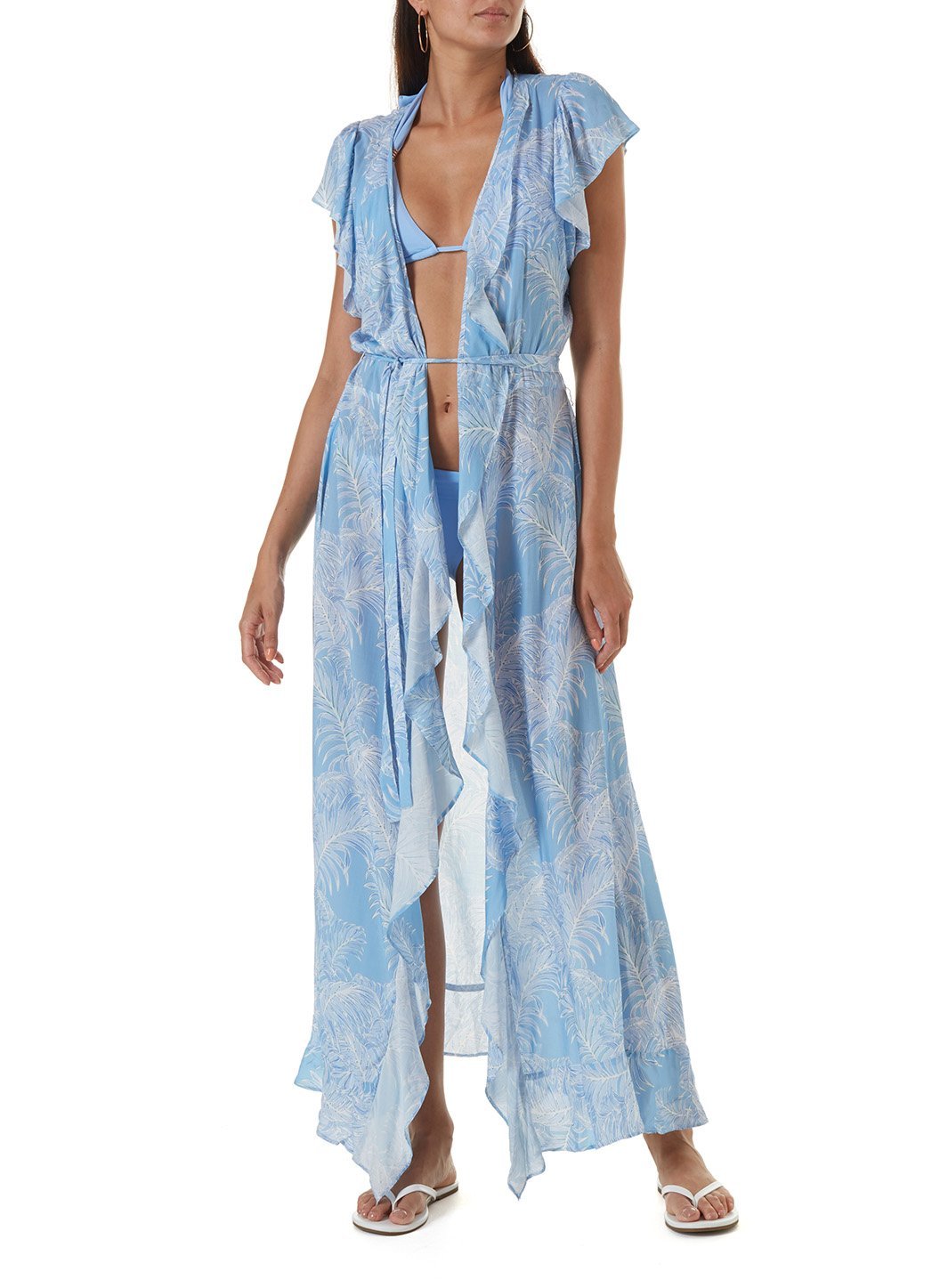 Brianna Tropical Blue Long Dress | Official US Site
