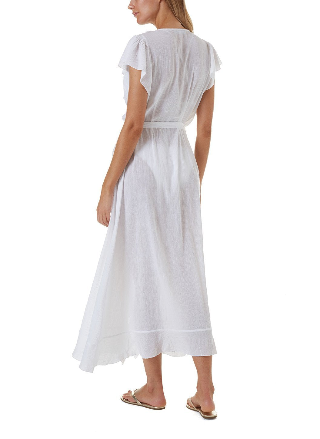 brianna white long dress 