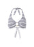 Brussels Nautical Pique Stripe Bikini Top