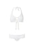 brussels white mazy supportive halterneck bikini Cutout